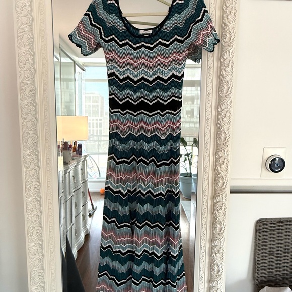 Sandro stretch knit maxi dress size Sandro 2 (FR 38/US 4-6) - Picture 2 of 12